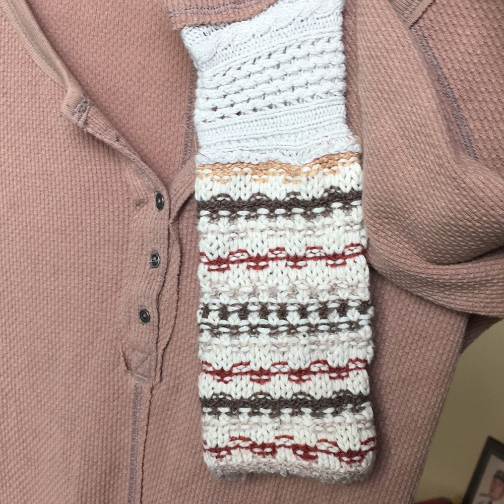 Free people Alpine cuff knit Henley - Picture 3 of 5